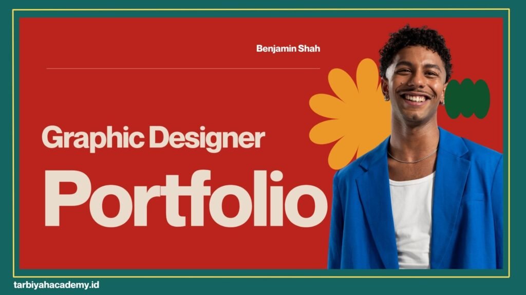 contoh cover page portofolio desain grafis pemula